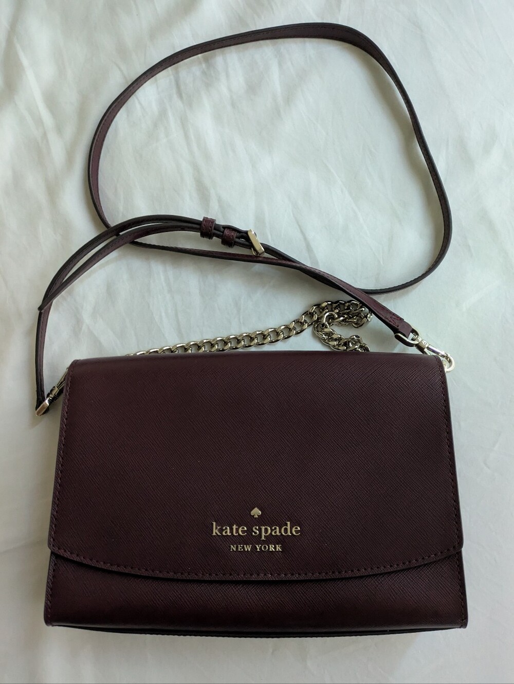 Kate Spade Carson Convertible Crossbody Bag in Cherrywood Saffiano Leather